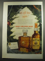 1952 Old Grand-Dad Bourbon Ad - It&#39;s gift time again - £14.73 GBP