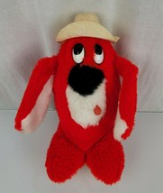 The Rushton Company Vintage Stuffed Plush Red Clifford Dog White Hat Hil... - £77.09 GBP