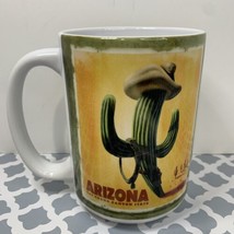 ARIZONA Souvenir Coffee Mug Cowboy Cactus Grand Canyon State - £7.92 GBP