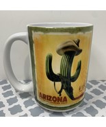 ARIZONA Souvenir Coffee Mug Cowboy Cactus Grand Canyon State - $9.89