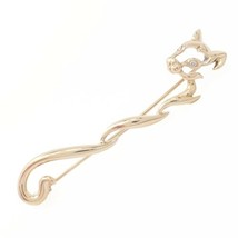 Authentic! Asprey 18k Yellow Gold Diamond Panther Pin Brooch - £2,153.27 GBP