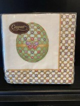 Caspari Easter Jeweled Egg Triple Ply Napkins 20 Beverage Size 25cm x 25cm - $7.36