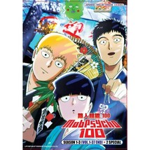 Anime Mob Psycho 100 Stagione 1-3 VOL.1-37 Fine + 2 Sp Dvd Dub Inglese +... - £22.50 GBP