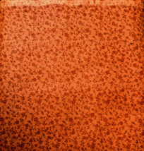 6 yds. Orange Calico Fabric Small Daisy pattern - $34.65