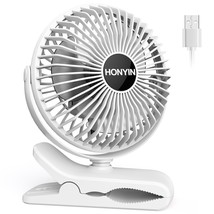 Usb Clip On Fan, 720 Rotation Small Desk &amp; Clip Fan, Personal Cooling Fan With S - £27.25 GBP