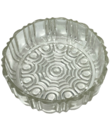 Vintage Pressed Clear Glass Candy Bowl Dish Spiderweb Pattern 6-3/4&quot; x 2&quot; - $8.99