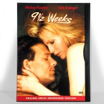 9 1/2 Weeks (DVD, 1986, Uncut, Uncensored, Snapper Case)  Kim Basinger - $13.98