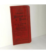 Antique 1904 Pocket Account Book CA Snow &amp; Co Patent Lawyers Washington DC - £7.91 GBP