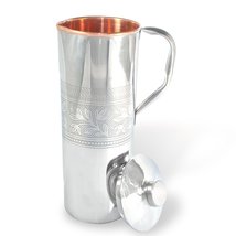 Dungri India ® Copper Jug Water Pitcher Outside Stainless Steel Utensils... - £25.03 GBP+