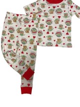 Star Wars Infant &amp; Toddler Unisex White Baby Yoda Heart Pajama Sleep Set 4T - £9.24 GBP