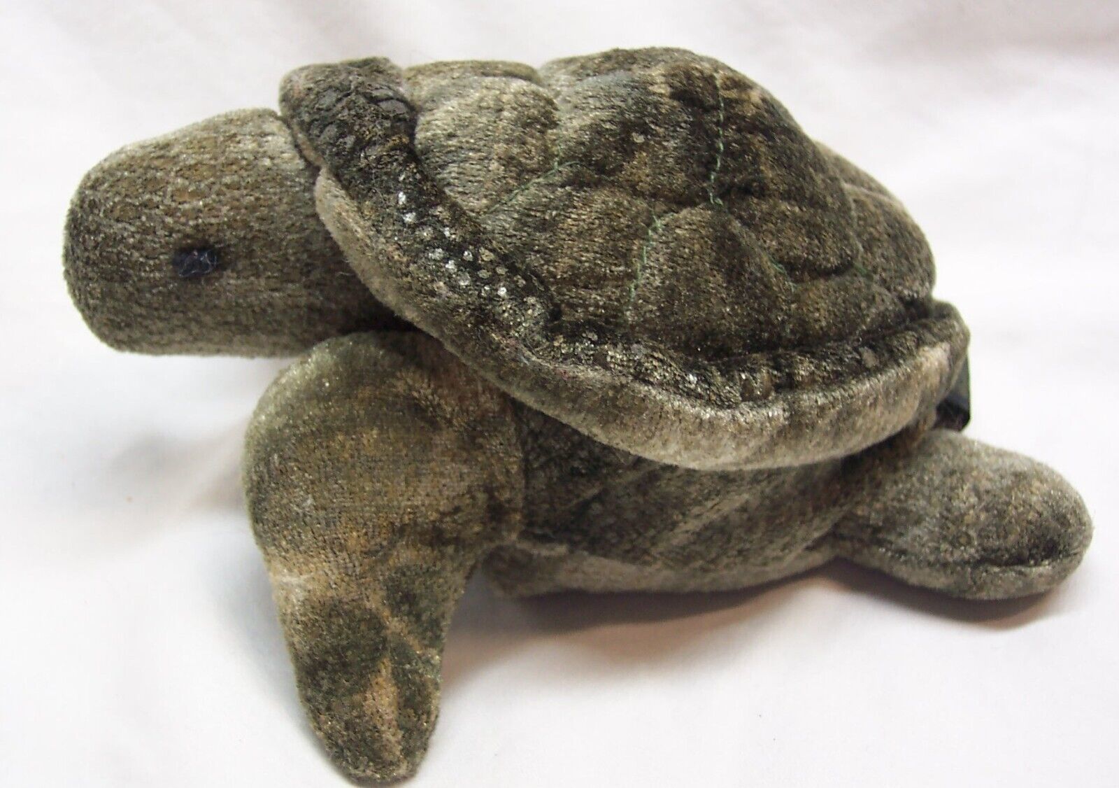 Vintage Russ Zonies TERRAPIN TURTLE 5 &quot; Bean Bag Stuffed Animal TOY 1990&#39;s - $14.85