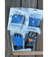 3 Pairs of Bicycle Gloves Half Finger Gel Anti-slip MTB Road Cycling Fin... - £19.90 GBP
