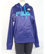 Fila Signature Purple &amp; Blue Pullover Hoodie with Thumbholes Women&#39;s M NWT - £55.03 GBP