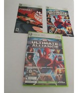 Marvel Ultimate Alliance Forza Motorsport 2 Xbox 360 Live 2007 W/MANUALS... - £10.50 GBP