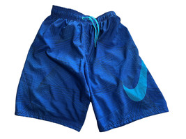 NWT $38 Nike Men&#39;s Swim Board Shorts Swimsuit Ness8658 Blue Sz L Large - £19.97 GBP