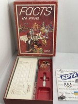 Vintage FACTS IN FIVE 1976  3M BOOKSHELF Board Game Complete Cards Sealed - $18.69