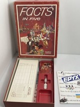 Vintage FACTS IN FIVE 1976  3M BOOKSHELF Board Game Complete Cards Sealed - £14.93 GBP