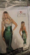 NEW Under The Sea Sexy Mermaid Costume Fits Sizes S/M Green Halloween  - $59.39