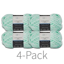 Super Saver Yarn, 4 Pack, 100% Polyester 33 Yards Chunky Yarn Super Pack Saver - £20.30 GBP