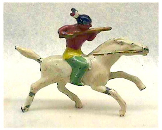 Barclay B226 Indian on Horseback Metal Figurine - £17.26 GBP