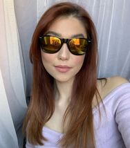 New Fashionista Mirrored Black Olive Men&#39;s Women&#39;s Sunglasses X645 - $185.42 MXN