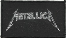 Metallica Silver Logo 2000 - Woven Sew On Patch Official Merchandise - £2.98 GBP