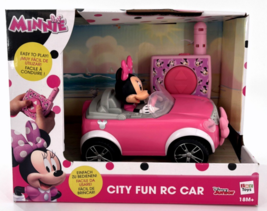 Disney Junior Minnie Mouse Roadster Remote Control Car City Fun Pink RC - £43.45 GBP