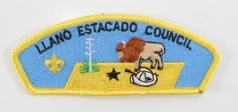 Vintage Llano Estacado Council Yellow Border Boy Scout BSA CSP Shoulder ... - £9.32 GBP