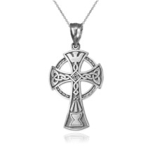 Sterling Silver Celtic Cross Pendant Necklace - $19.99+