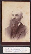 John K. Plummer (1841-1922) Cabinet Photo - Son of Elliott &amp; Almira, Maine - £15.88 GBP