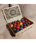 Original Easter gift Set Openwork book Box with 20 Small Ukrainian Eggs ... - $908.03 MXN