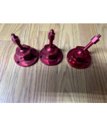 3 Red Anodized Aluminum Camera Mounts or use for whatever - £19.42 GBP