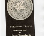 Lane Crawford&#39;s Mikimoto Pearls Bookmark Currency Converter Hong Kong Ko... - $11.88