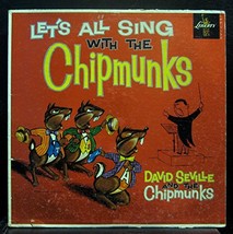 David Seville &amp; The Chipmunks Let&#39;s All Sing With vinyl record [Vinyl] David Sev - £30.07 GBP