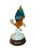 Eagle Sculpture Bradford Exchange Majestic Wings Figurine Glass Bird LIG... - $168.25