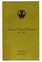 Dames of Colonial Cavaliers 1640-1660 Directory  - £27.12 GBP