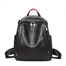 New Women Backpack Leather Shoulders Bag For Woman Daily Trendy Backpa Female Tr - £131.47 GBP
