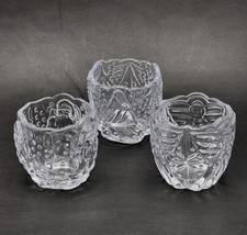 Gorham Holiday Traditions North Pole Express Set of 3 Votives Santa Tree... - $28.02 CAD