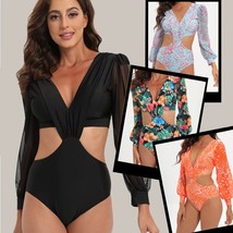 One Piece Long Sleeve Swimwear - £25.33 GBP