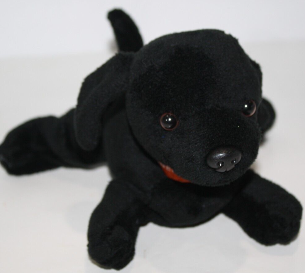 Eddie Bauer 7&quot; Little Eddie Black Lab Puppy Dog Wanapum Kennels Plush So... - $18.77