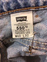 39 x 32 ~ Tag: 40 x 32 ~ Vintage Levi’s 550 Orange-Tab Jeans ~ See Descr... - £76.64 GBP
