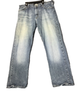 Wrangler Blue Jeans Mens Size 38x30 Distressed Straight Leg Work Wear Ut... - $11.30