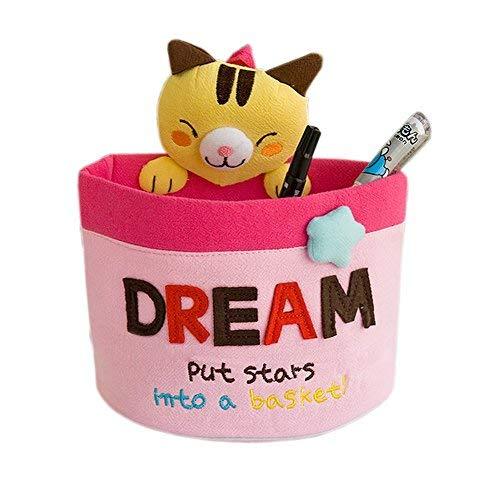 [Cat & Stars] Embroidered Applique Wall Organizer / Hanging Organizer / Storage