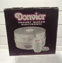 DONVIER ELECTRONIC YOGURT MAKER New Open Box - £16.97 GBP