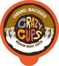 Crazy Cups Caramel Macchiato Flavored Coffee 22 to 110 K cups Pick Any Size - £19.97 GBP+