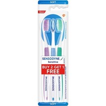 2 Sensodyne Sensitive Toothbrush Soft Sensitive Teeth - (Pack of 3) - £19.32 GBP