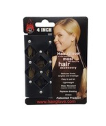 4&quot; Diamond  Cut-Out W/ Lace &amp; Rivets Hair Glove - $24.74