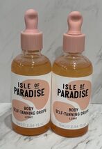 2 Isle Of Paradise Body Self Tanning Drops - Light - 2.54oz *READ DESCRI... - $40.82