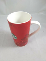 Starbucks Holiday Christmas 2013 Tall Red Ceramic Mug Classic Mermaid 16 oz - $14.99