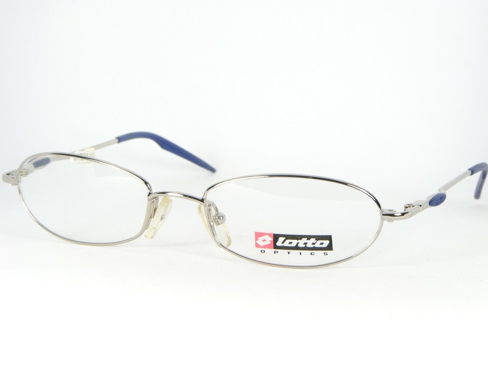 Lotto OPTICS LM0051 700/L SILVER /BLUE EYEGLASSES GLASSES GLASSES 50-17-... - $49.50